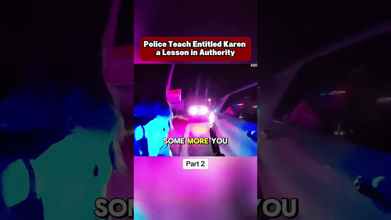Police Teach Entitled Karen A Lesson In Authority Part 2 Dashcam