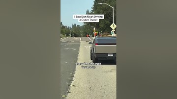 I Saw Elon Musk Driving a Cyber Truck!! #Shorts