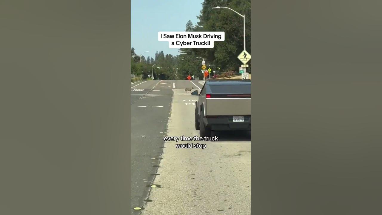I Saw Elon Musk Driving a Cyber Truck!! #Shorts I Saw Elon Musk Driving a Cyber Truck!! #Shorts