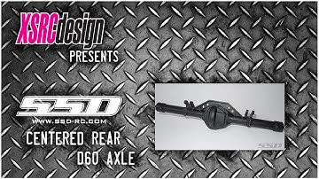 SSD  HD D60 CENTERED REAR AXLE FOR WRAITH / SMT10 / YETI
