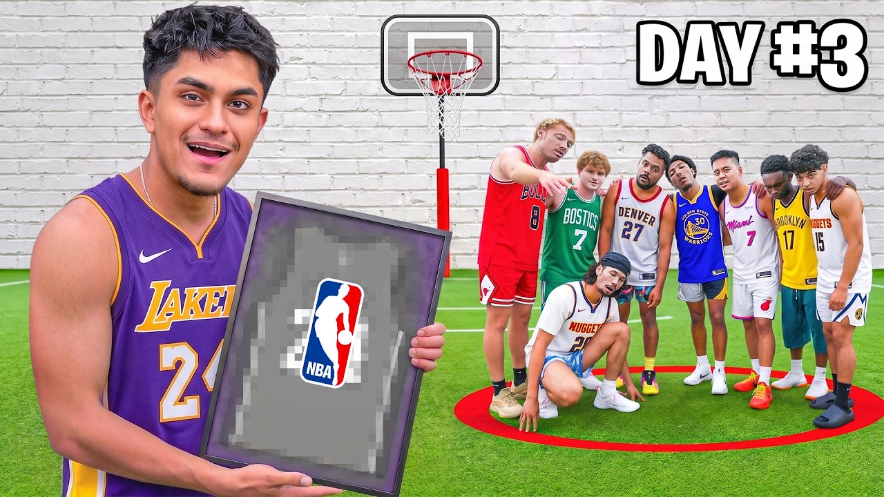Last To Leave Minihoop Court, Wins $1000 NBA Mystery Prize!