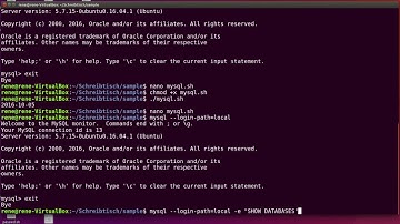 MySQL Backup mit Bash Script selbst erstellen