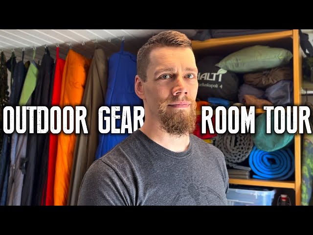 Outdoor gear room tour! Gear storage and organization made simple 