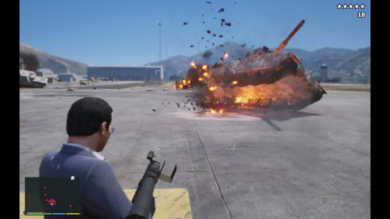 Michael Fort Zancudo Military Base Rampage + 10 Star Police Escape