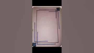 diy easy and simple border design aesthetic border | #craftyhub #borderdesign #shortvideo