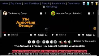 The Annoying Orange Hey Apple Realistic Vs Animation