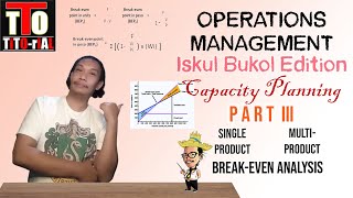 Capacity Planning Part Iii Break Even Analysis Tagalog
