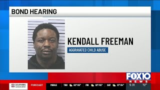 Bond set for man charged with aggravated child abuse