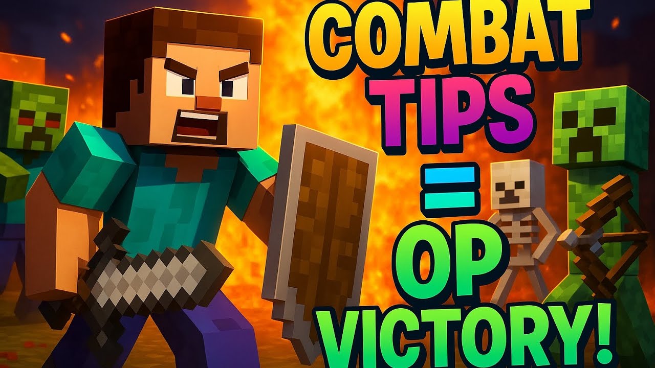 Minecraft combat tips - mobs or player ko easy harana ! 