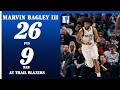Marvin Bagley III (26 PTS 9 REB) at Portland Trail Blazers | March 27, 2026
