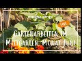 Gartenarbeiten im Mietgarten im Juni