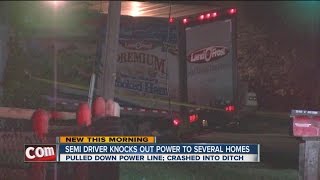 Semi-truck causes power outages in Verdigris