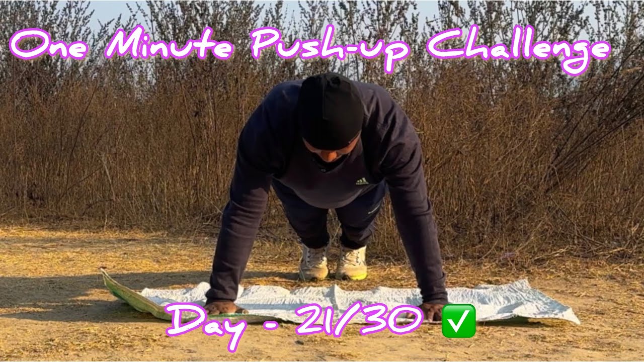 My One Minute Push-up Challenge || Day-21/30|| Bodyweight Workout 