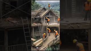 🏠“From Broken to Beautiful 🏠 AI Transformation Timelapse”🏚️home renovation#shorts#trending #viral