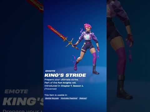 KING STRIDE EMOTE ##SHORTS #FORTNITE #TRENDING