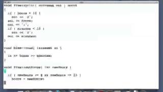 Refactoring the IO Methods of the Time Class - Screencast