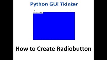 Radiobutton in Tkinter | Python Tkinter GUI Tutorial part8