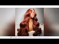 Reddish Brown 13x6 Lace Frontal Wig Brazilian Colored 13x4 Body Wave Human Hair Wigs Hd Transparent