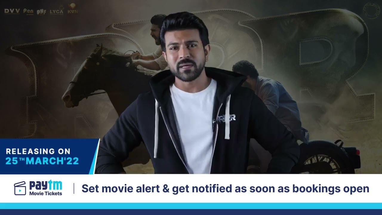 RRR Movie Tickets ( Telugu ) | Book On Paytm App | Ram Charan ,  Jr.NTR |