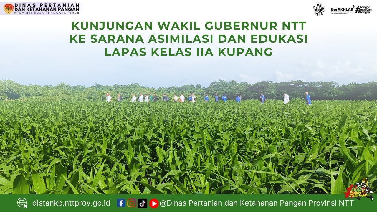 Kunjungan Wakil Gubernur NTT ke Sarana Asimilasi dan Edukasi Lapas Kelas IIA Kupang