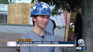 Students learn trade jobs