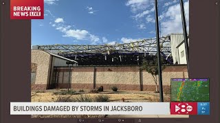 Principal of Jacksboro High School describes the moments when the building was hit by a reported tor