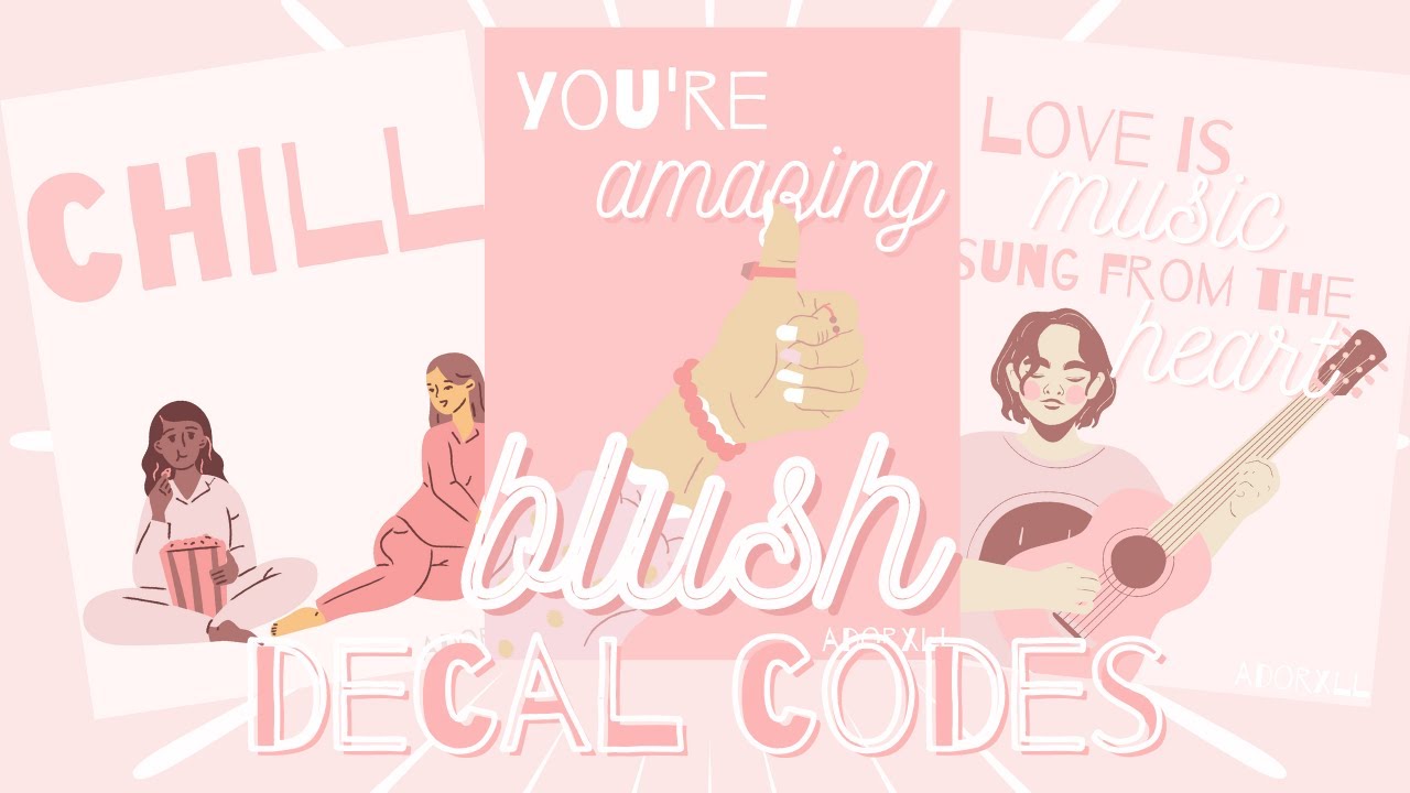 Blush pink decal codes for bloxburg!! Creds-@៸៸ « 🌷 𝐄𝐋 ! ꒱꒱ ༉ #xyc