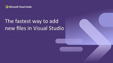 The fastest way to add new files in Visual Studio