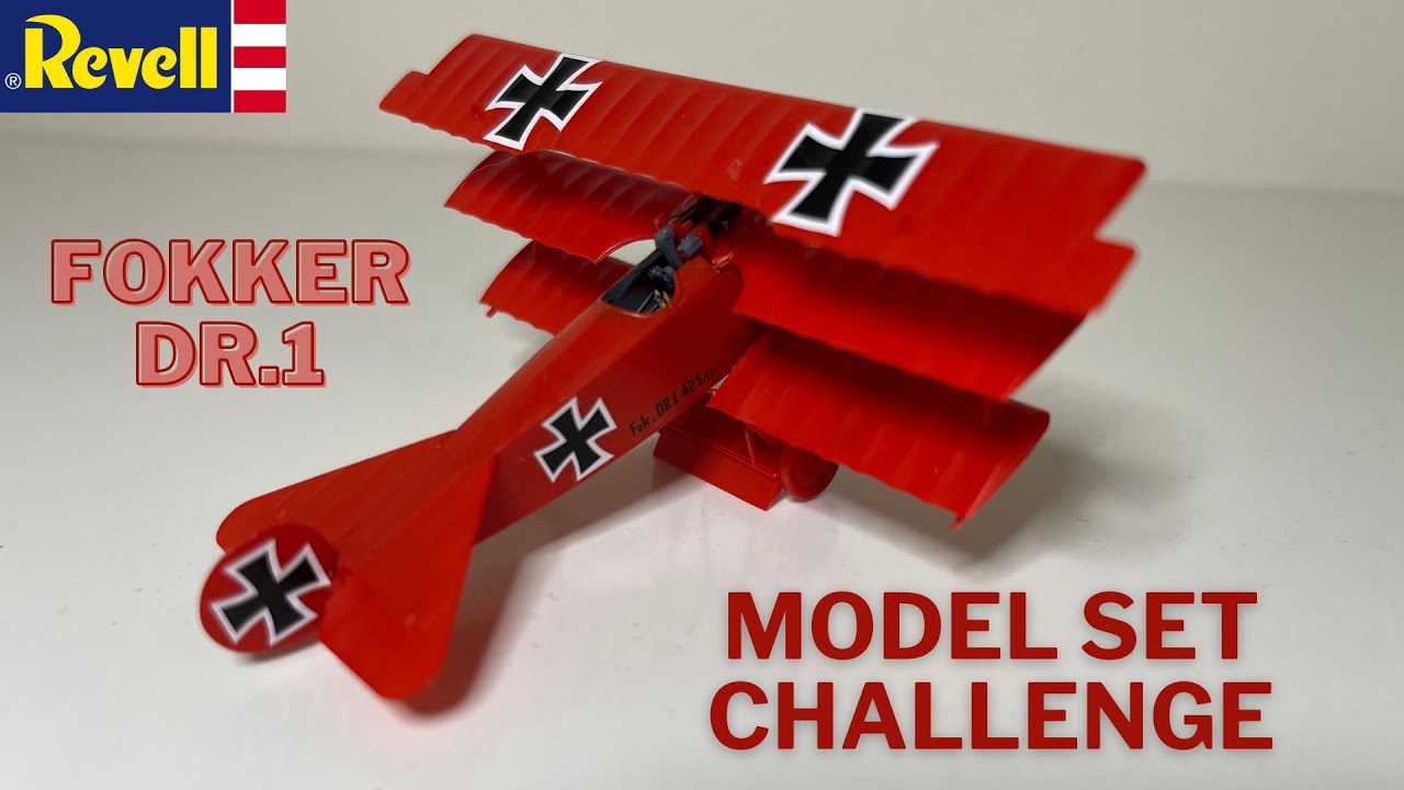 Model set challenge, Fokker Dr.1, 1;72, Full build,  REVELL, FIGHTER#9