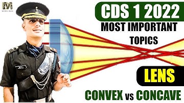 CDS 1 2022 Revision Series| Concave and Convex Lens | Optics Light | CDS 1 2022 Preparation