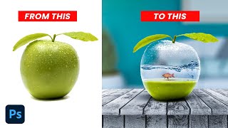 Photo Manipulation in Photoshop | Apple and Fish | Elite Designer