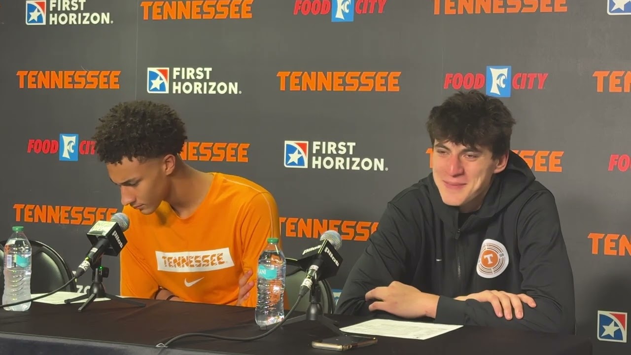 Tennessee Basketball’s Nate Ament and JP Estrella React to Vols’ Season Opening Win Over Mercer