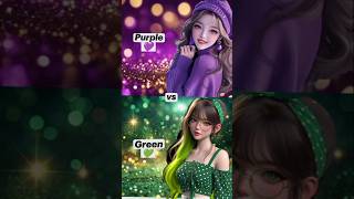 💜💚 Purple vs Green Colour Challenge 💚💜
