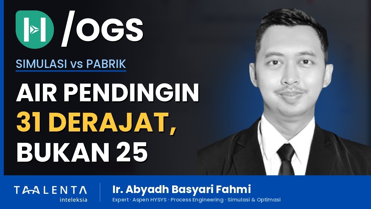 Air Pendingin 25 Derajat Hanya Ada di Soal, di Pabrik 31 Derajat dan Flow-nya Berbeda