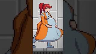They are bursting out of her stomach! #pixelgame #vore #gaming