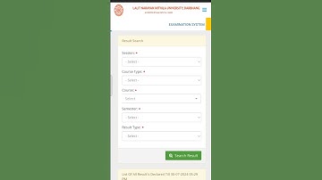 LNMU MSc 1st Semester result session 2023-25 #lnmu_msc_result