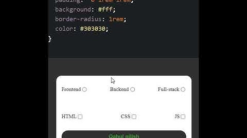 CSS: accent-color!