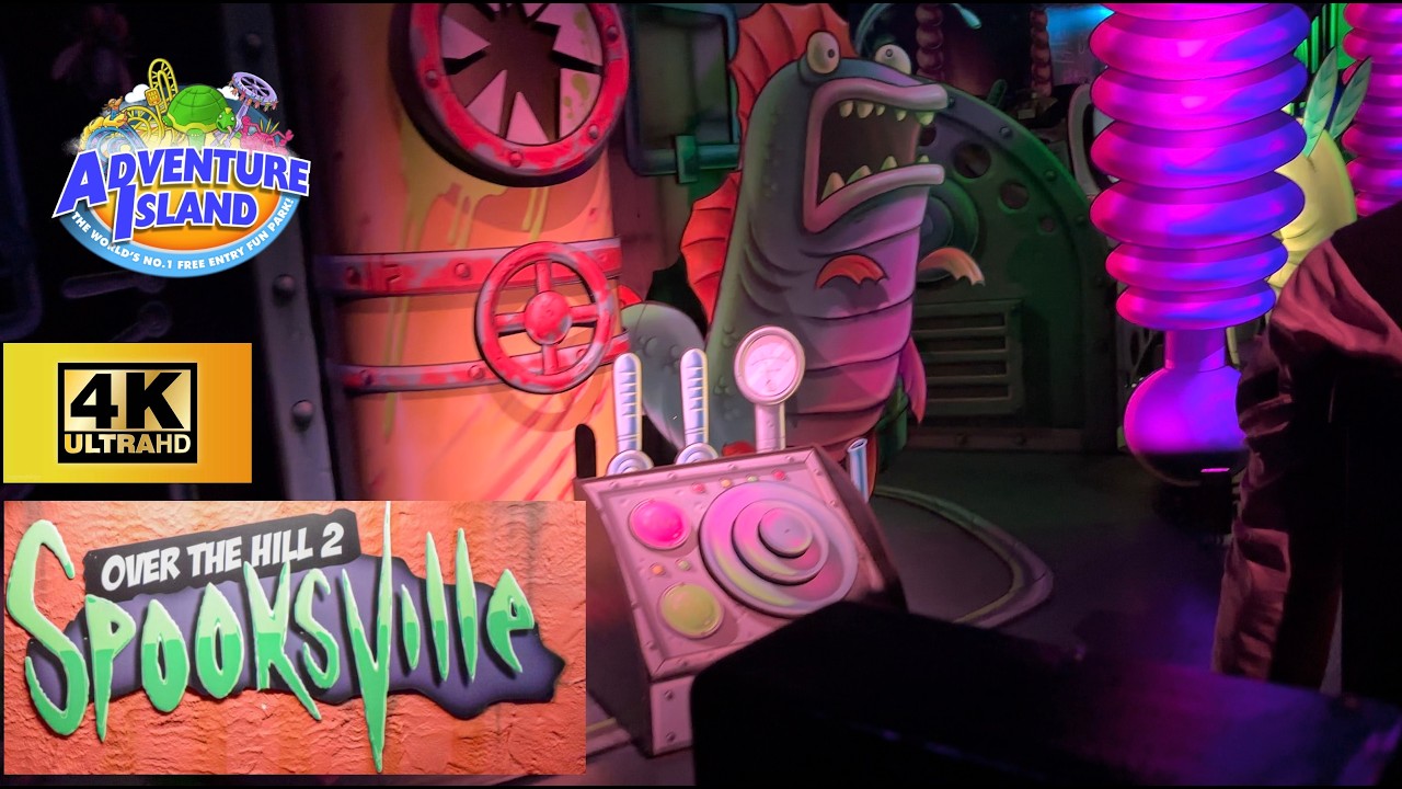 Over the Hill 2: Spooksville 4K ON RIDE POV - Adventure Island UK Southend
