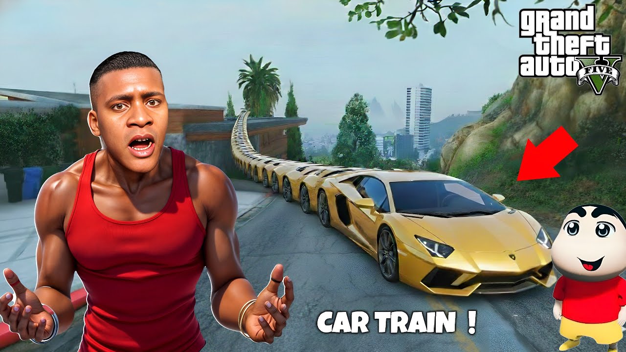 Franklin & Shinchan Built the WORLD’S BIGGEST Super Car in GTA 5! 😱🚗