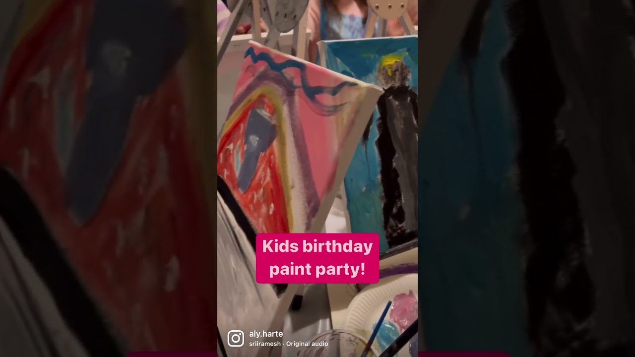Best kids birthday party idea!! Paint party