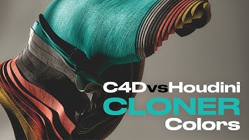 .//C4DvsHOUDINI//.CLONER Colors