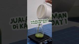 Jualan minuman di kantor - Day 1 #kopilokal #jualankopi #homecafe #matcha #jualmatcha #tuturu