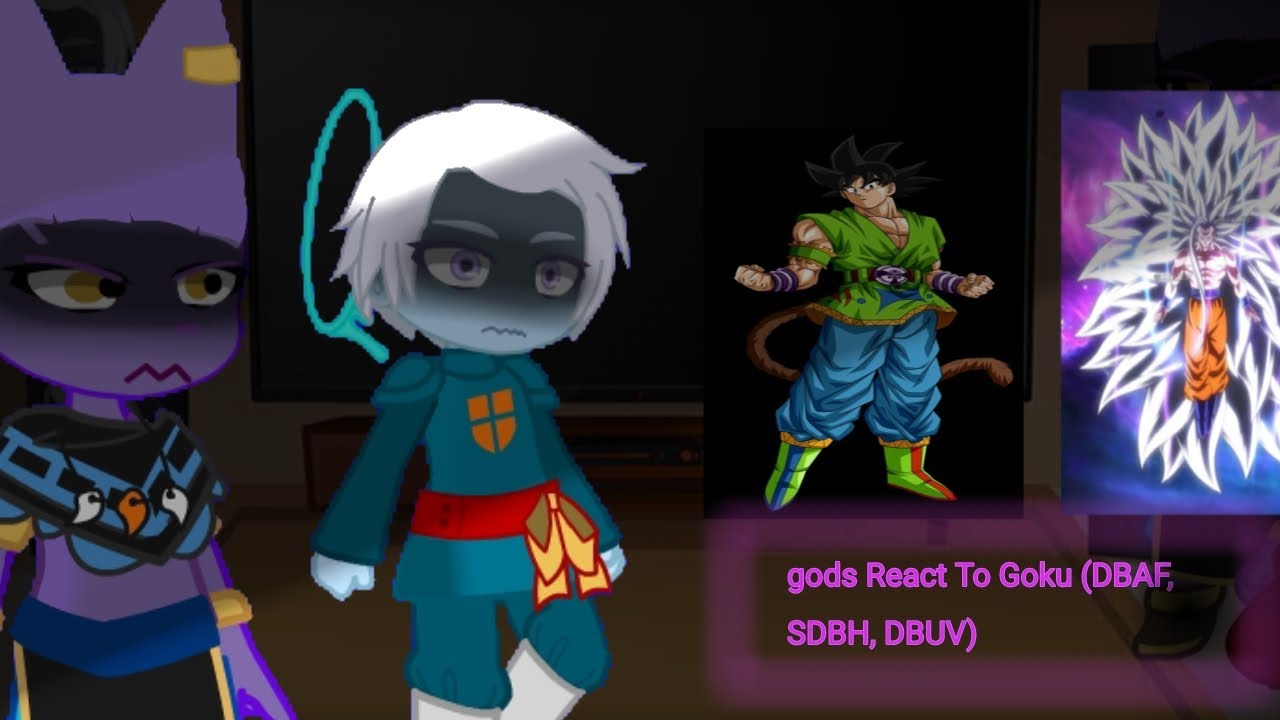 | gods + Grand Priest And Moro React To Goku (DBAF, DBUV,SDBH, Goku vs Moro | SDBH | Gacha Club |