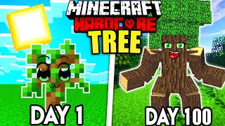 I Survived 100 Days as TREE in Minecraft Hardcore (Hindi)