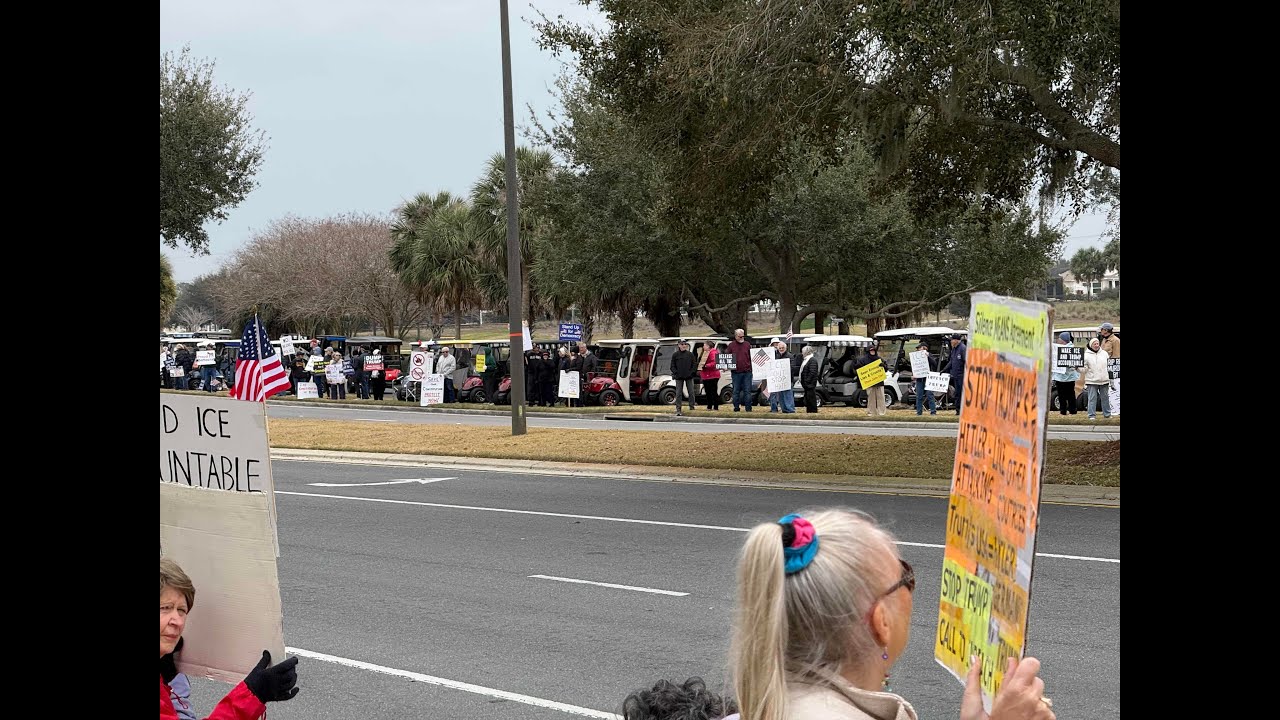 Huge Turnout at Today's "Stand Up Against Hate" rally in The Villages