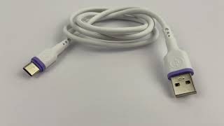 Кабель USB 2.0 на USB Type C TPE белый