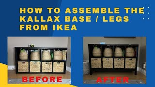 How to assemble the KALLAX Base legs in black from IKEA!  In 7 Steps!