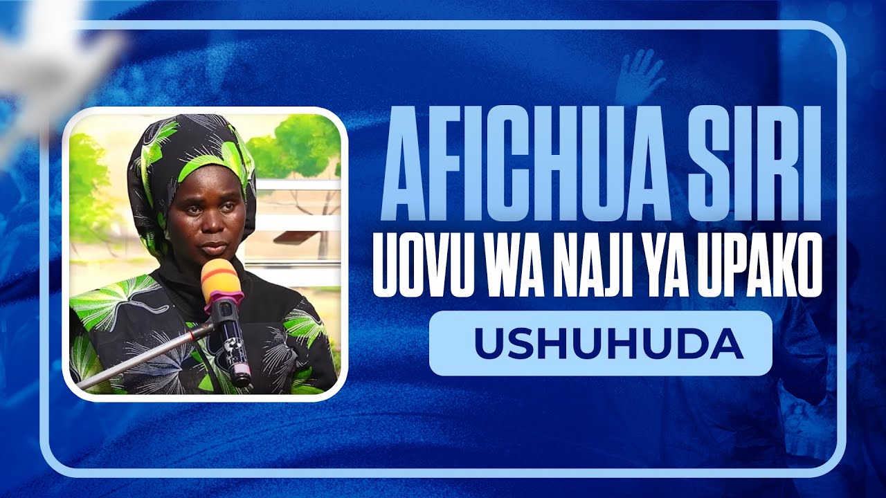 AFICHUA SIRI NZITO ZA MAJI NA MAFUTA YA UPAKO NA KUMRUDIA YESU