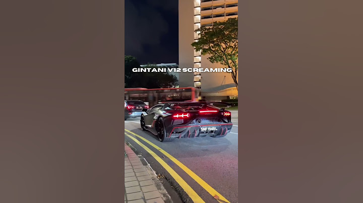 Screaming SVJ V12 Gintani Exhaust | #gintani #lamborghini #aventadorsvj
