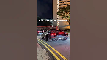 Screaming SVJ V12 Gintani Exhaust Gintani Lamborghini Aventadorsvj 